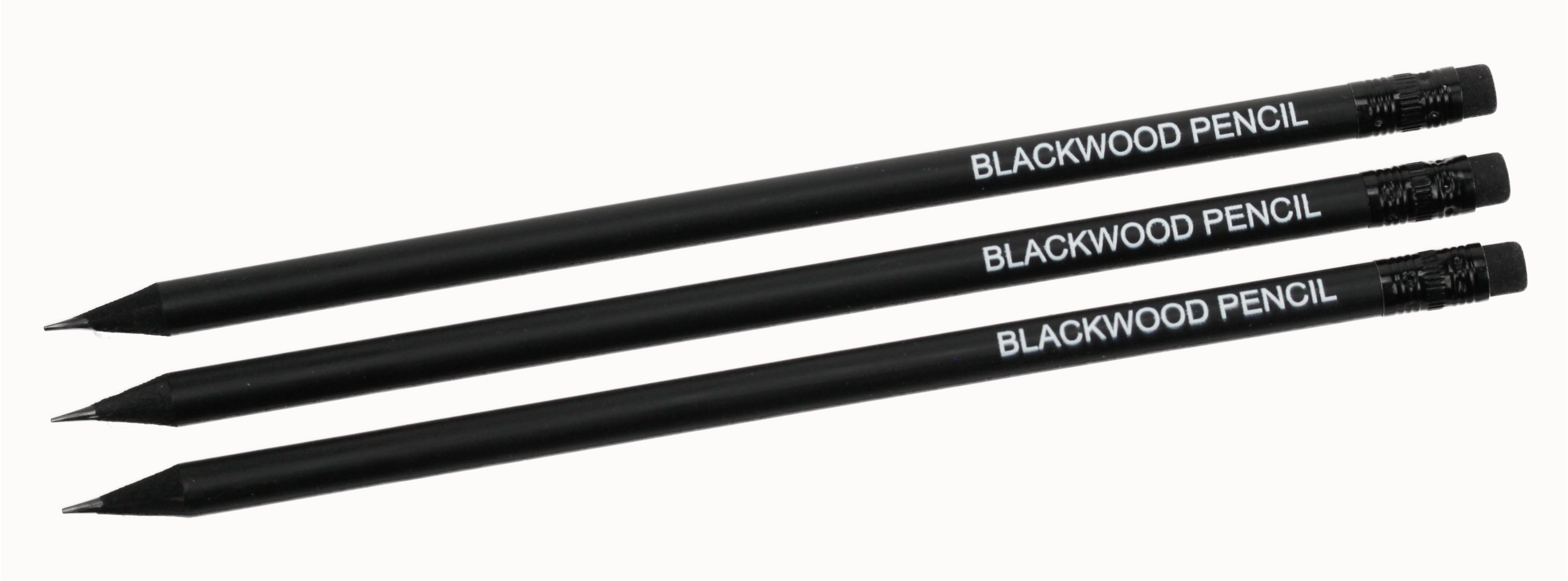 Blackwood Pencil with Black Eraser, Personalised Pencil, Printed Pencil