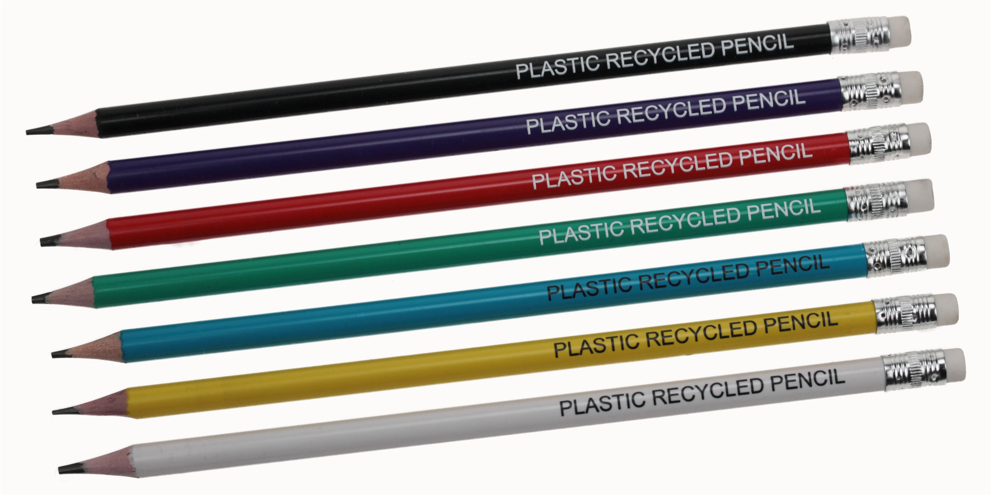 Plastic Recycled pencil with white eraser