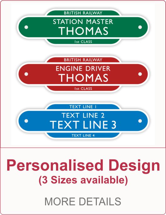 British Railway Totem Sign (Personalised)