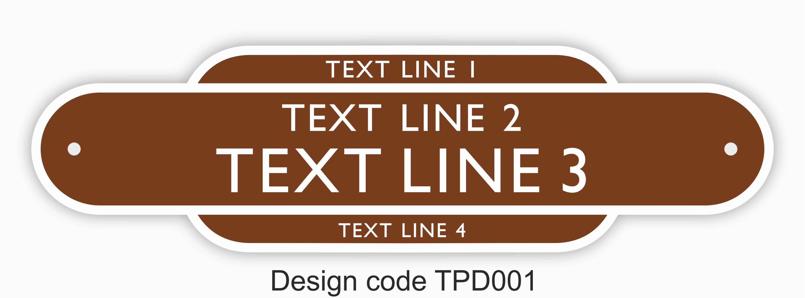 British Railway Totem personalised design