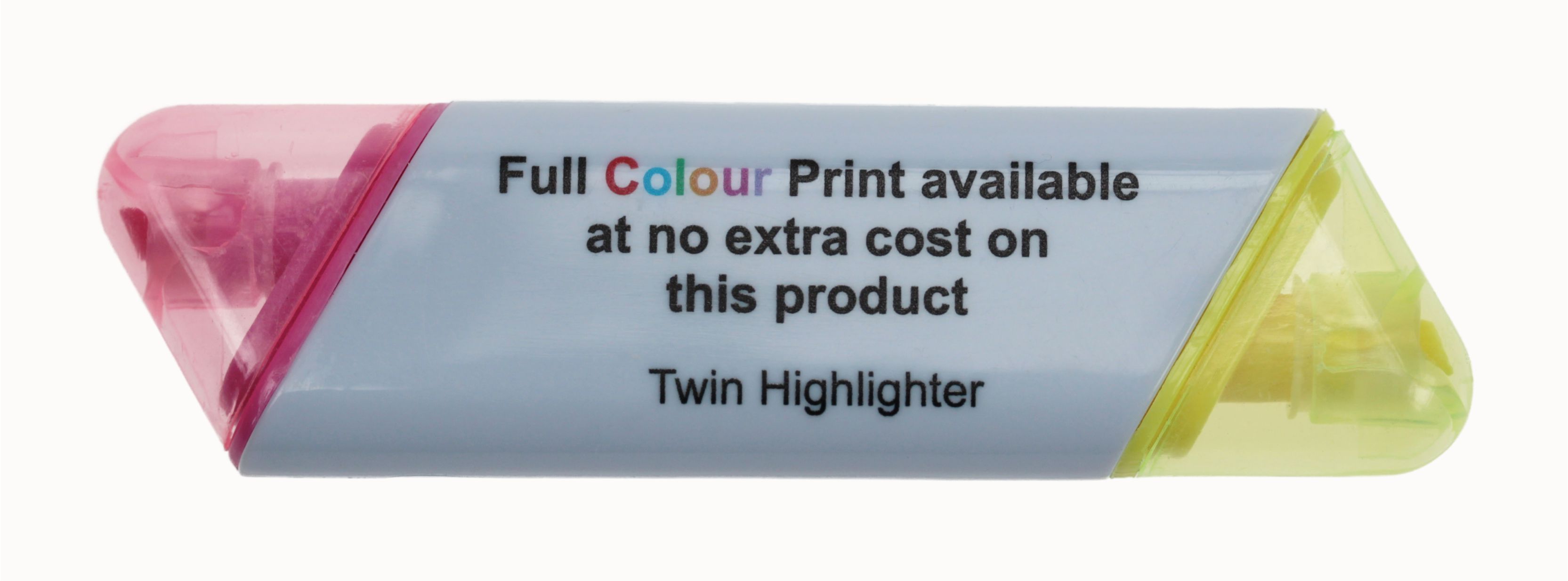 Twin Highlighter Pen printed in full colour
